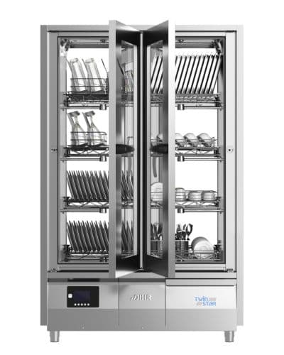 DIHR Twin Star Single Face Rack Conveyor Dishwasher