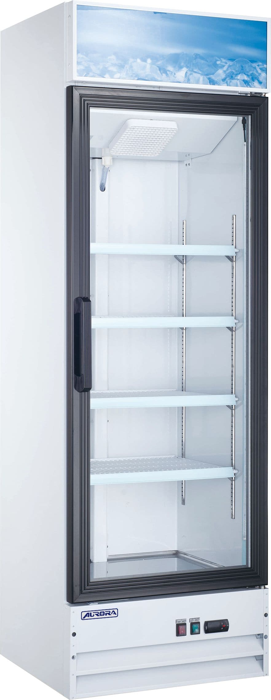 Aurora 22″ One (1) Glass Door Display Refrigerator, 9 cu.ft. (255 L), White