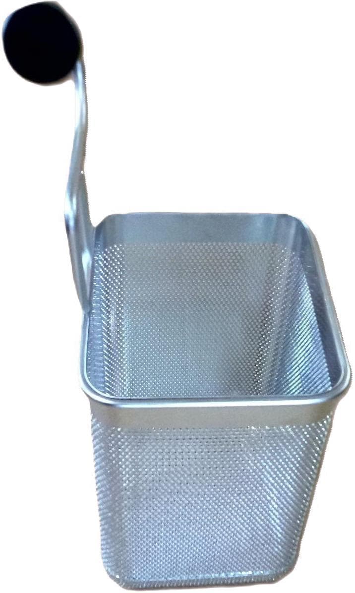 Pasta Cooker Rectangular Basket with Left Handle, Sixth Size 1/6, Left