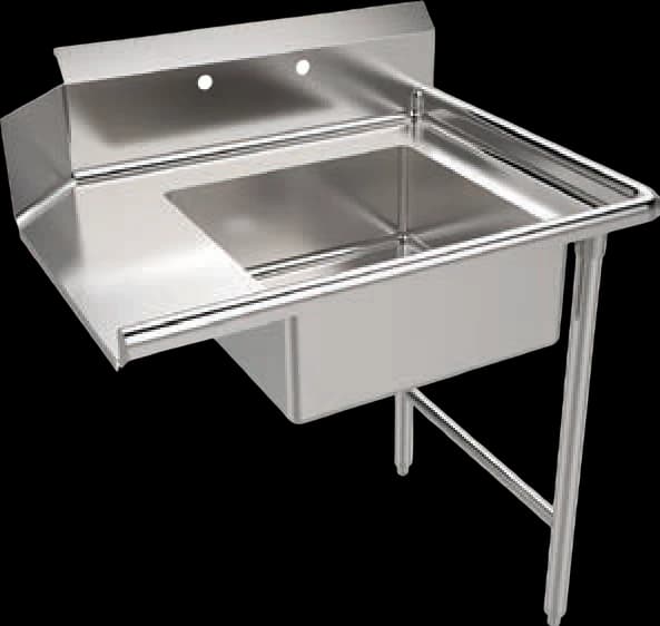 ATS MET Soiled Dish Table Extension, 72" W x 30" D, Left Side Model