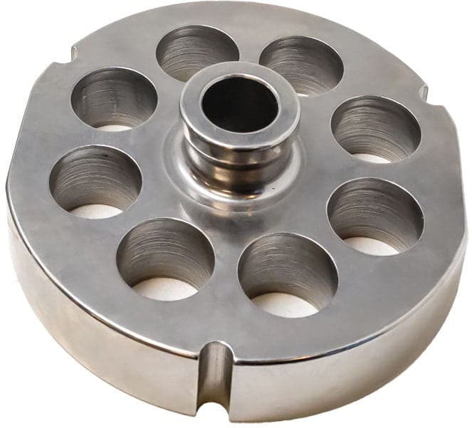 Stainless Steel #52 machine plate with hub 25mm (1″) – three notches/ two flat sides