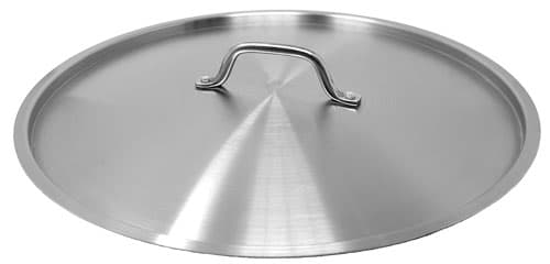 Omcan Stainless Steel Replacement Lid for Stainless Steel Stock Pots with Lid and Stainless Steel Brazier with Lid