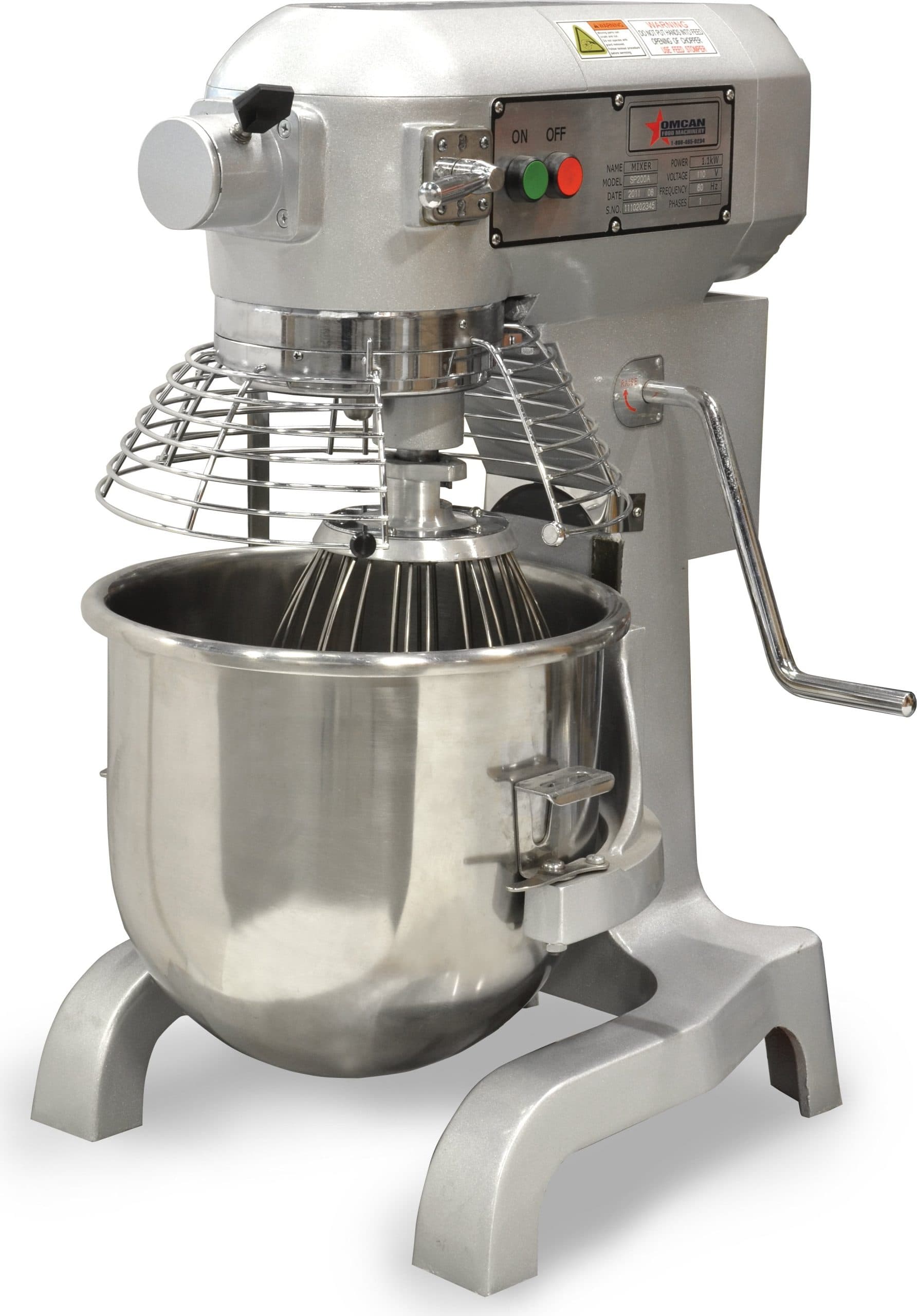 20 qt Standard-Duty Planetary Mixer with Guard – 110V, 1120W