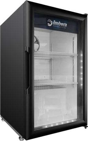 Imbera One (1) Glass Door Countertop Refrigerator, . ( ), Black