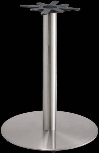 ATS Stainless Steel Flat Base, 24 in Round, Stainless, Bar Height