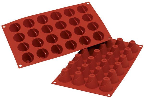 Silikomart – 1.4" x 1.2" Silicone 24 Small Cone Baking Mold – SF095