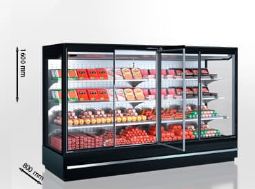 Hit-Line Indiana eco MV M Remote Multideck Cabinet