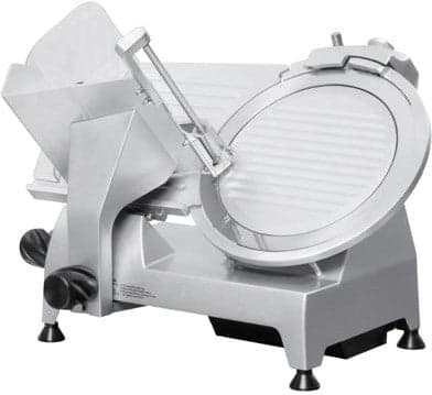 Omcan 8″ Belt-Driven Meat Slicer with Fixed Sharpener – 0.24 HP, 110 V