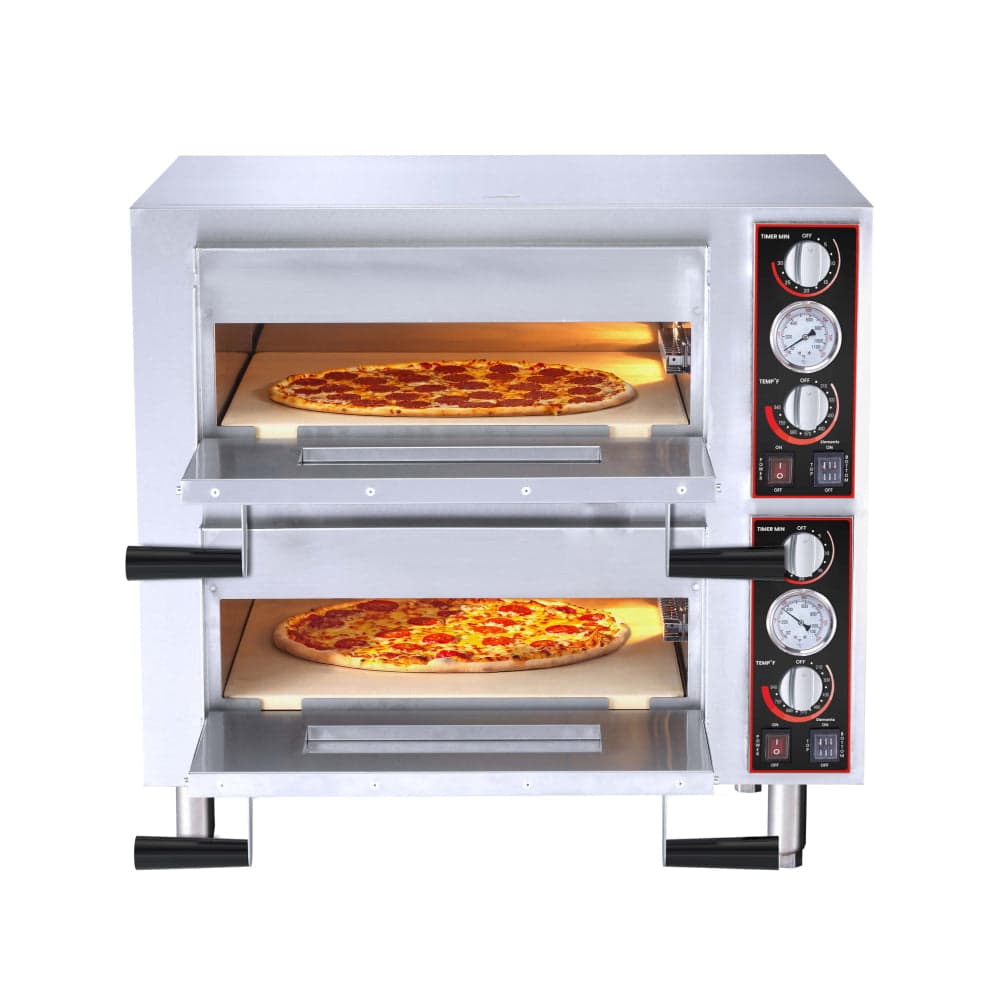 28" Countertop Double Chamber Pizza Oven with 18" Chamber