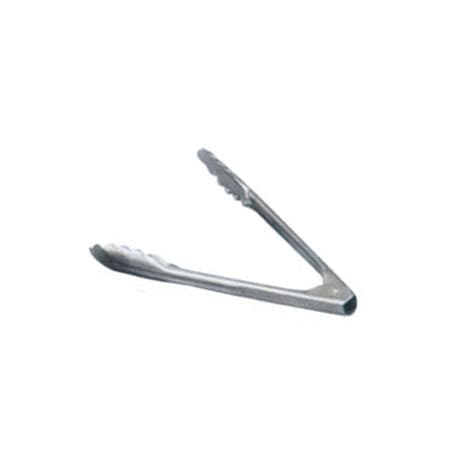 9" Stainless Steel Coiled Spring Utility Tongs – Medium-Weight