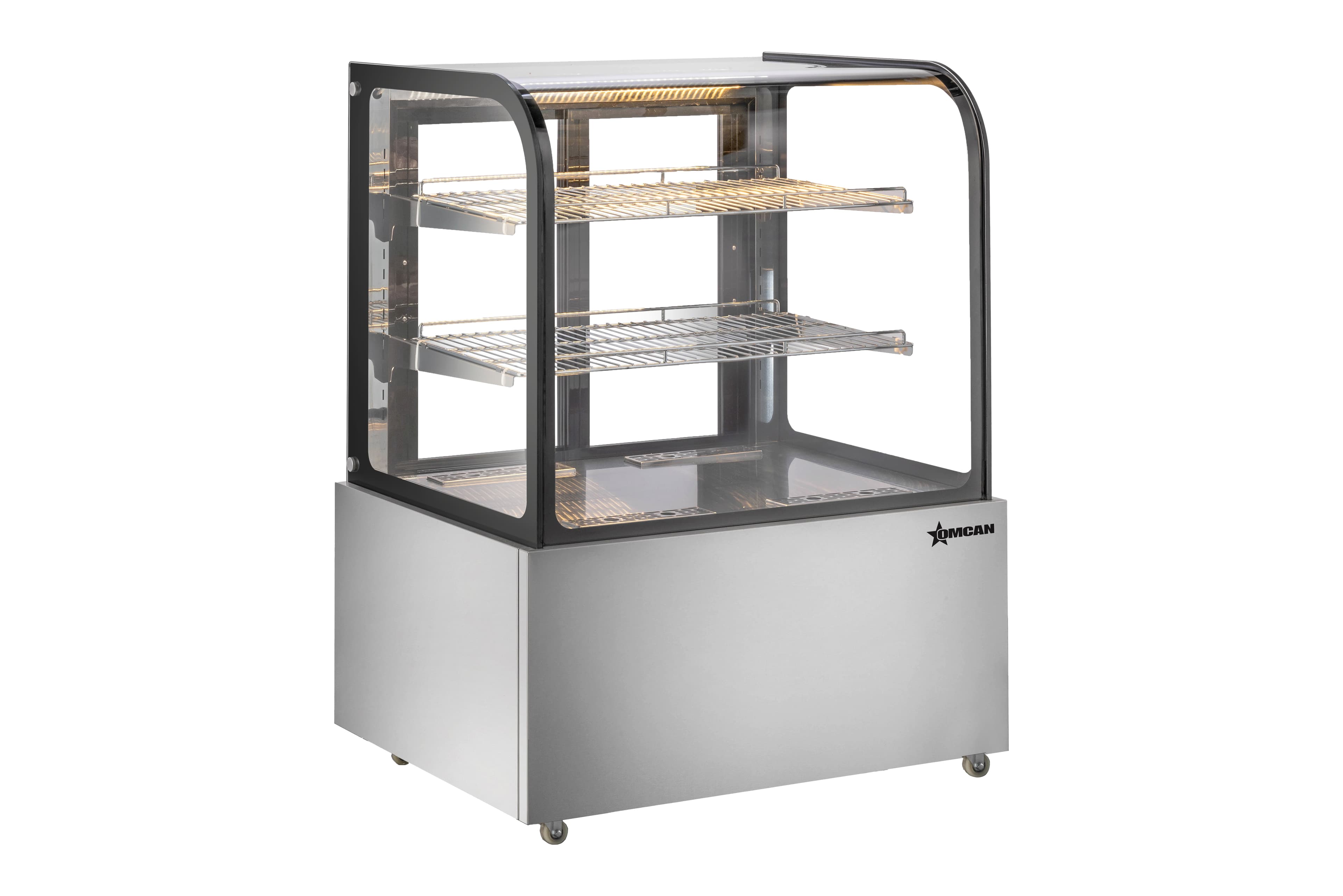 37" Floor Model Display Warmer, 2 Shelves, Curved Glass, Full-Service, 12 cu. ft. (340 L) Capacity - 110V, 800W