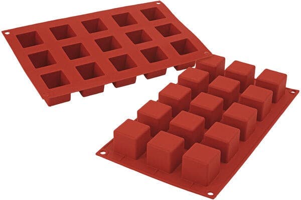 Silikomart – 1.3" x 1.3" Silicone #15 Compartment Cube Baking Mold – SF105