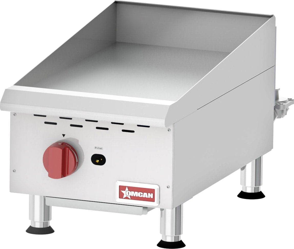 Elite 15″ Countertop Gas Griddle 1 Burner with Manual Control, 30,000 BTU