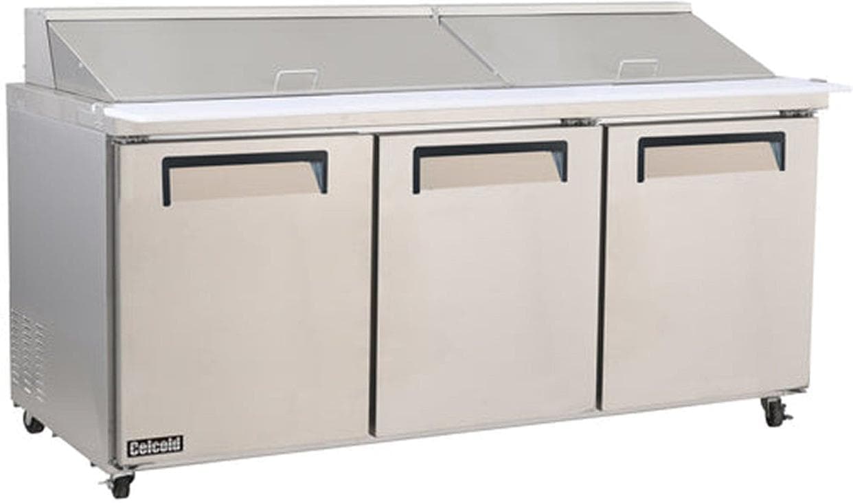 Celcold – 72″ Commercial Mega Top Sandwich/Salad Prep Table – CMT7230