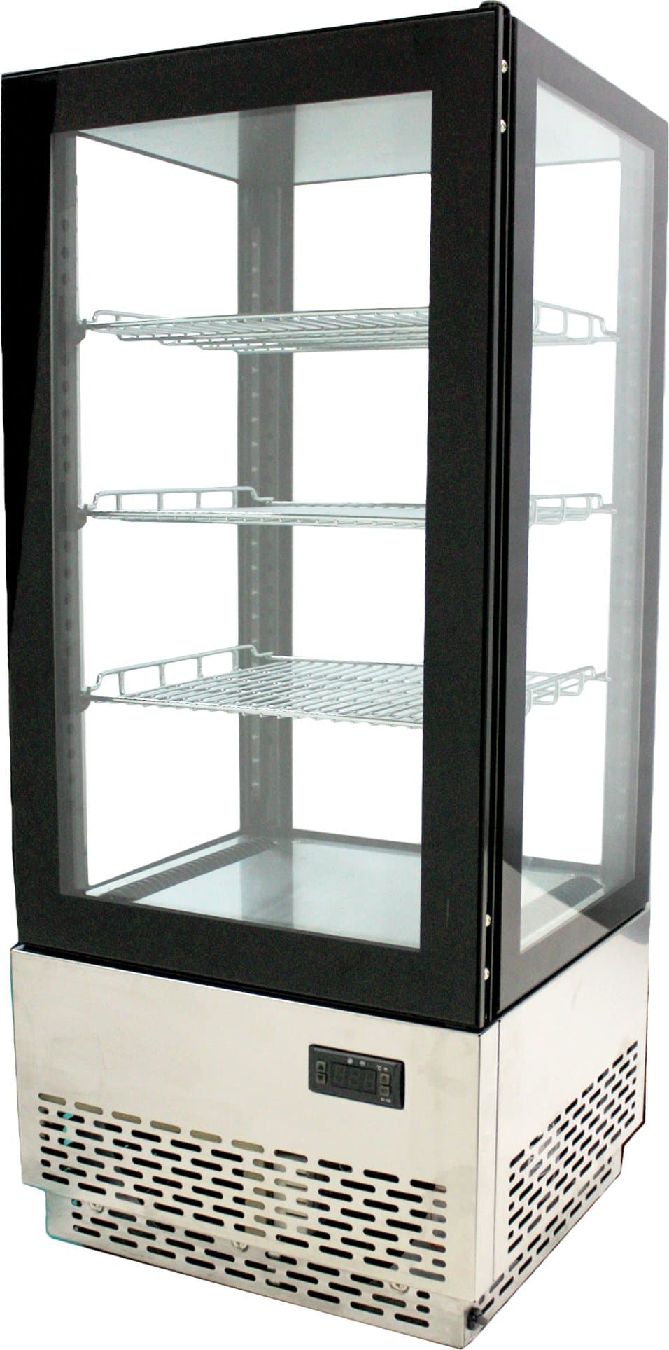 17” Three (3) Shelf Countertop Refrigerated Showcase, 2.75 cu.ft. (78L), Stainless Steel