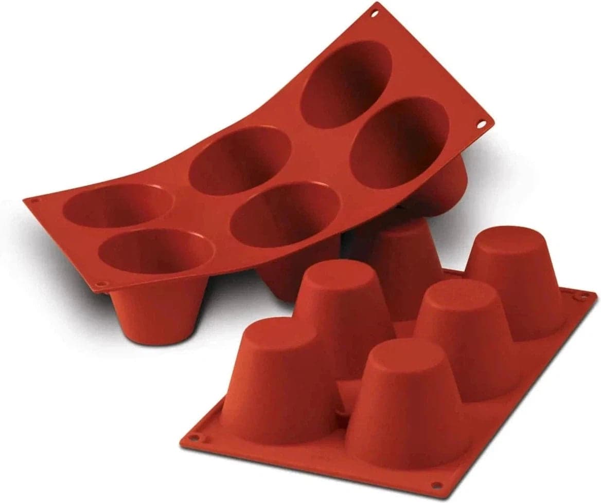 Silikomart – 2.9" x 2.3" Silicone 6 Compartment Big Muffins Baking Mold – SF052