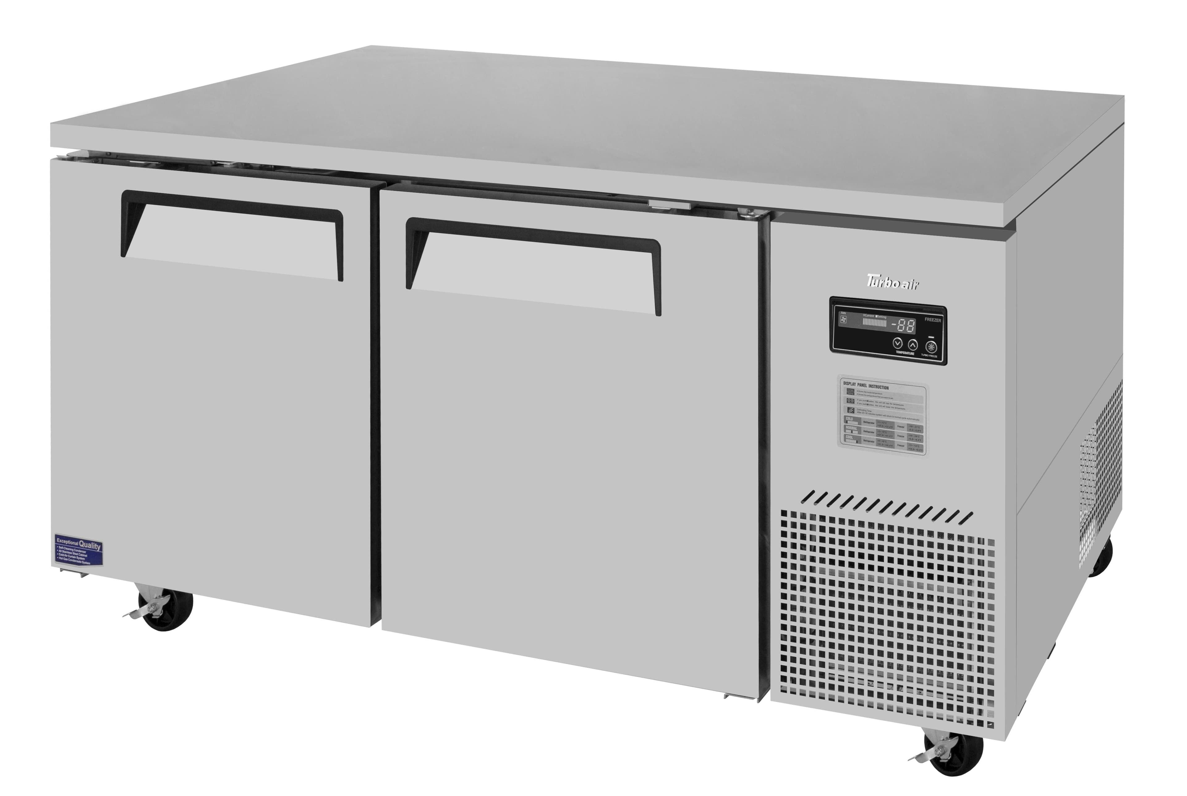 Turbo Air – J Series Side Mount Undercounter Freezer, 67″ Wide – JUF-67D-N