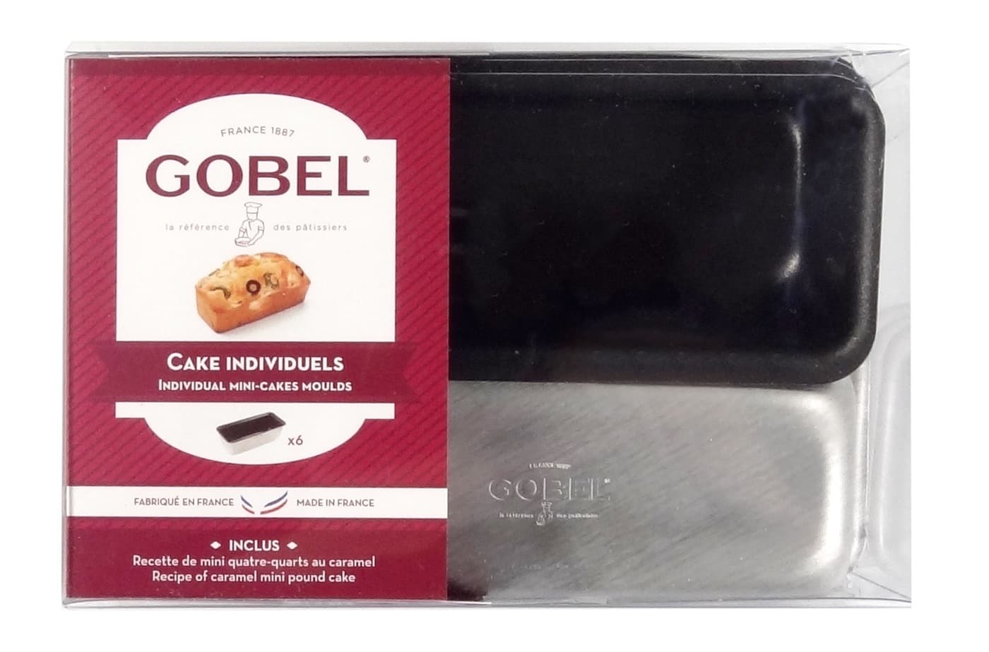 Gobel – Set of 6 Non-Stick Aluminum Mini Cake Molds – 726630