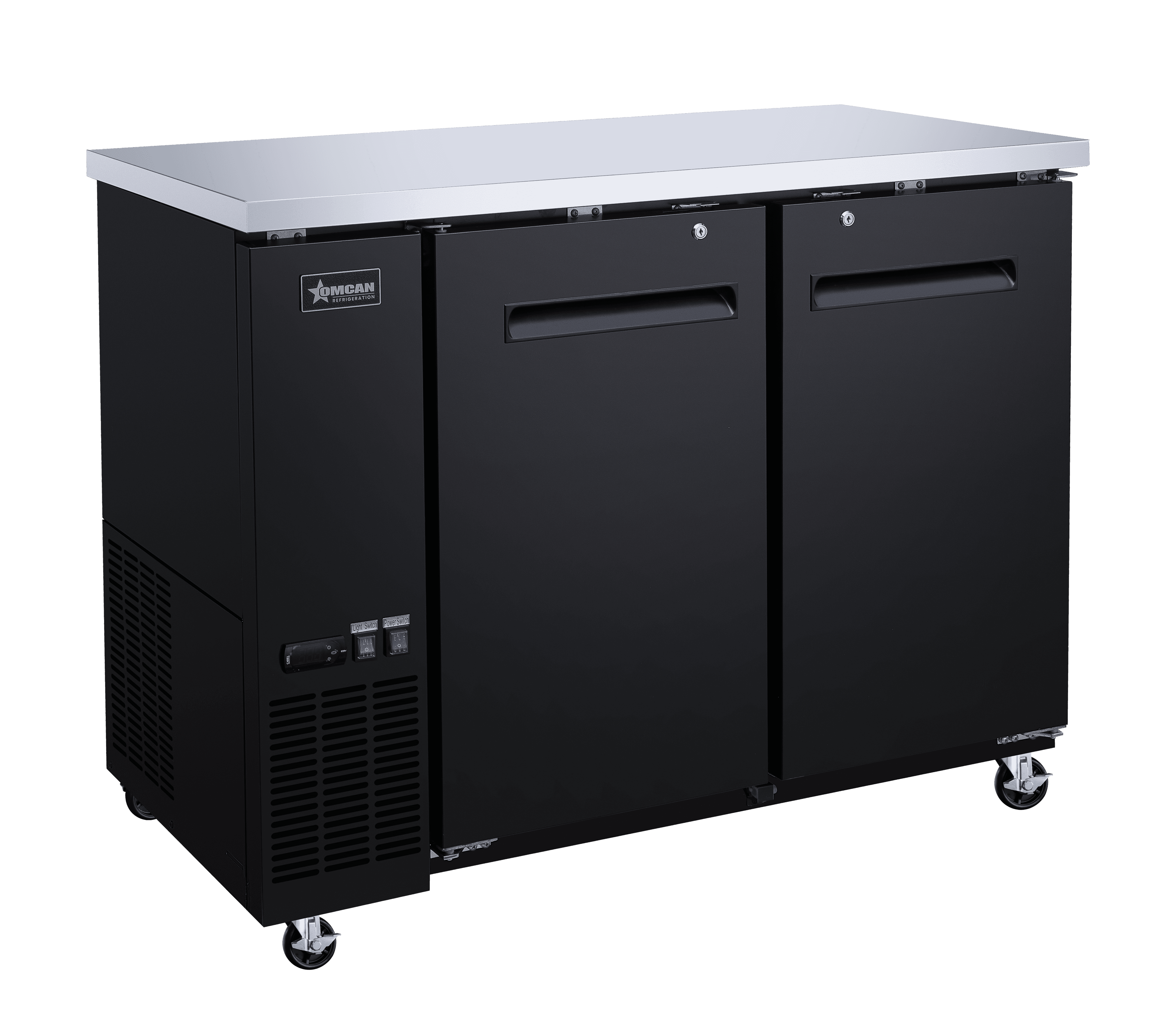 49" Solid 2-Door Bottle Cooler, 11.8 cu.ft. (335 L)