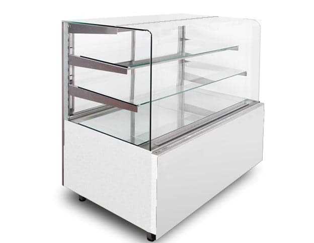 Igloo C2UDP2 24″ Cube Dry Pastry Case, 2 Shelves, Openable Front Glass