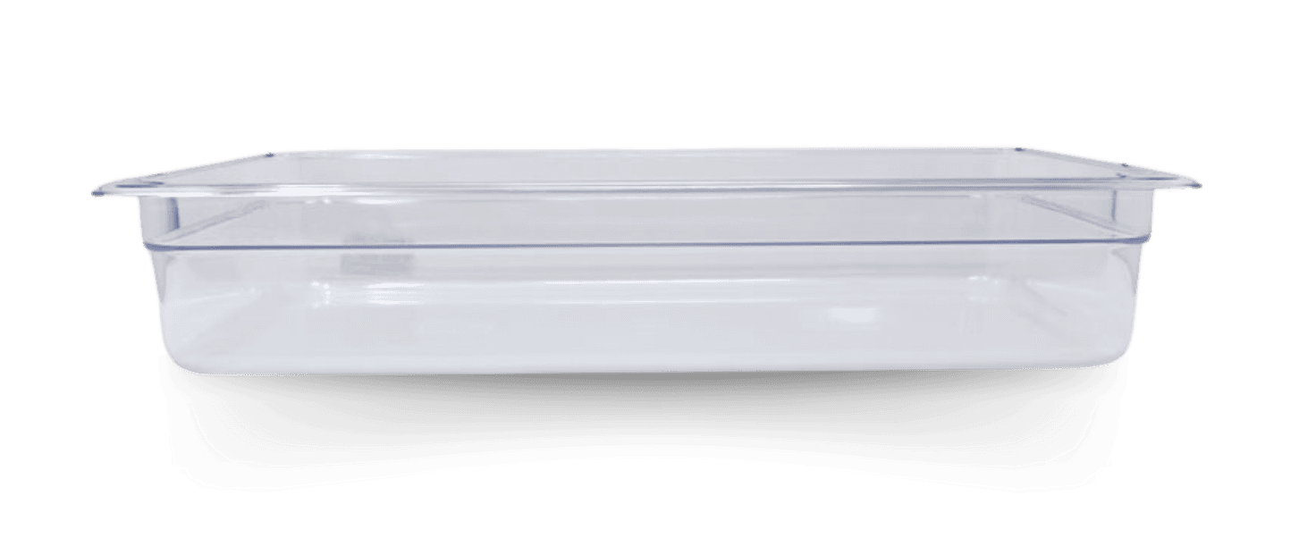 GN 1/1 Full-size Polycarbonate Clear Food Pan, 4″ Deep