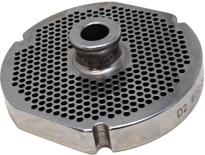 Stainless Steel #32 machine plate with hub 3mm (3/32″) – three notches/ two flat sides