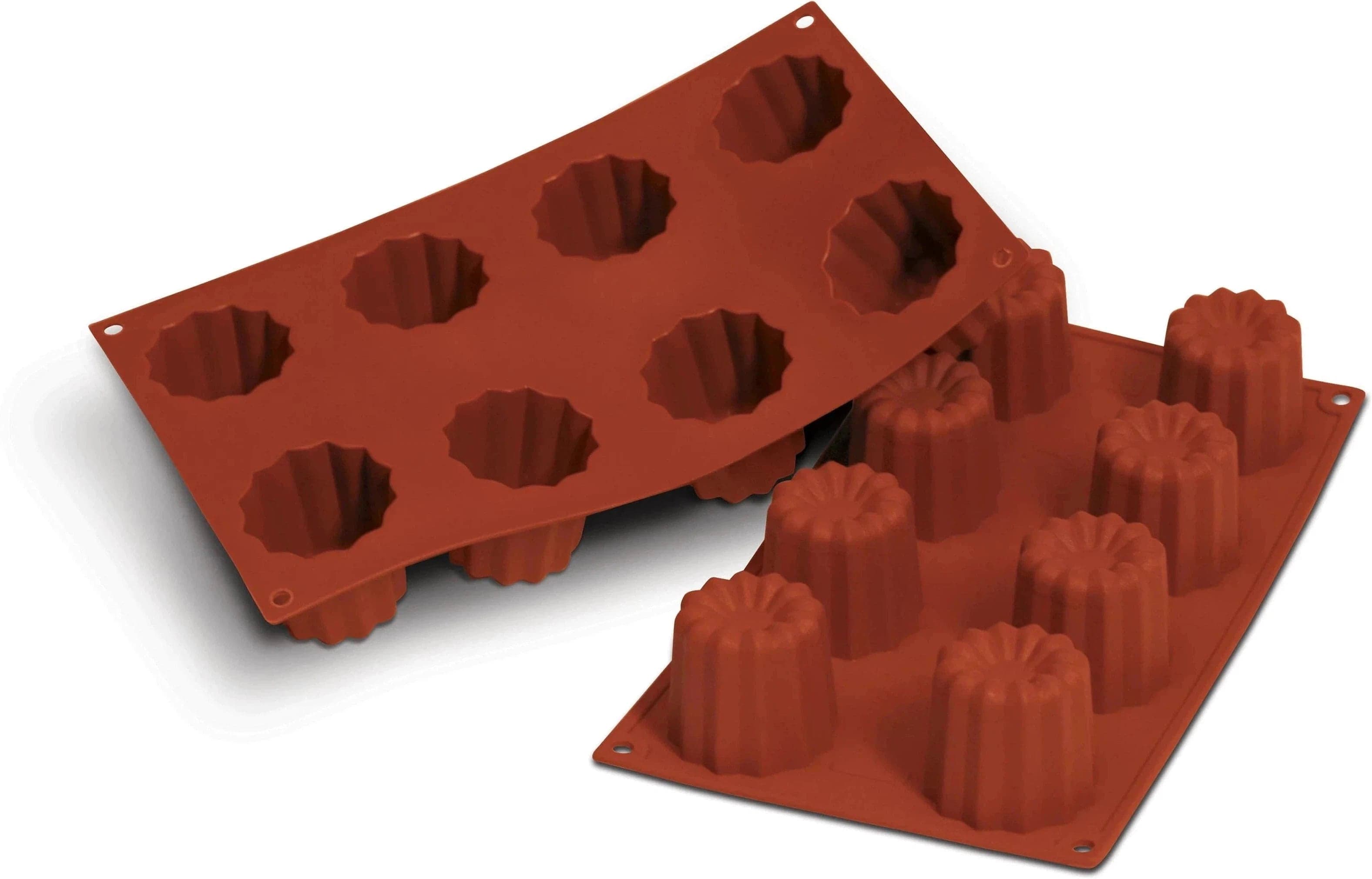 Silikomart – 2.2" x 2.2" Silicone 8 Compartment Bavarese Baking Mold – SF051