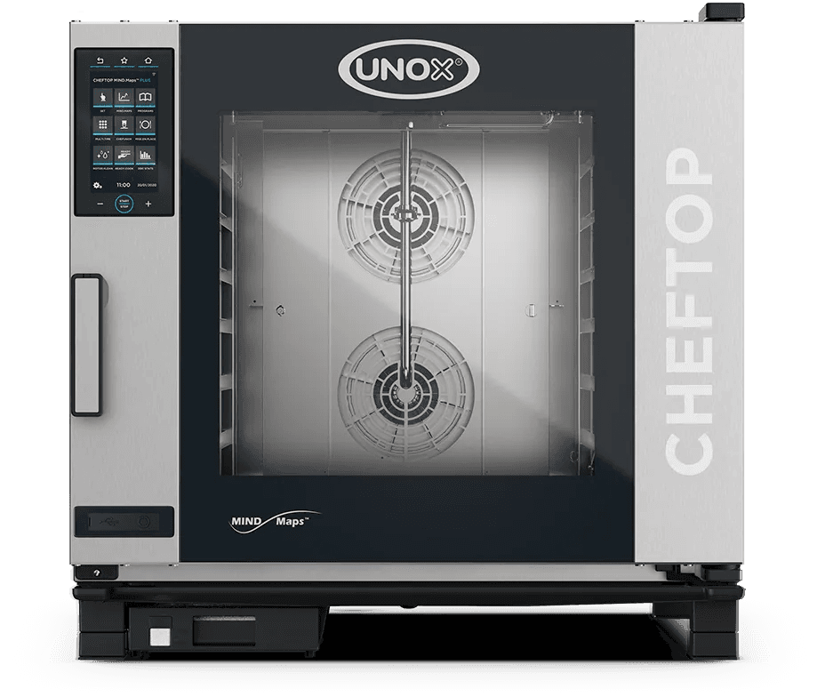 Unox - CHEFTOP MIND.Maps COUNTERTOP PLUS Electric 6 Trays GN 2/1 Combi Oven with Left-Hinged Door, 3Ph, 240V - XAVC-0621-EPLM