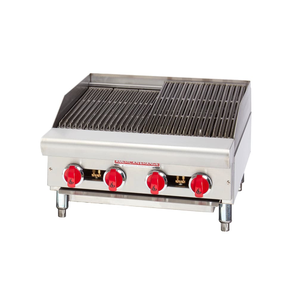 American Range ARSRB‐24 24″ Radiant Natural Gas Countertop Charboriler – 60,000 BTU