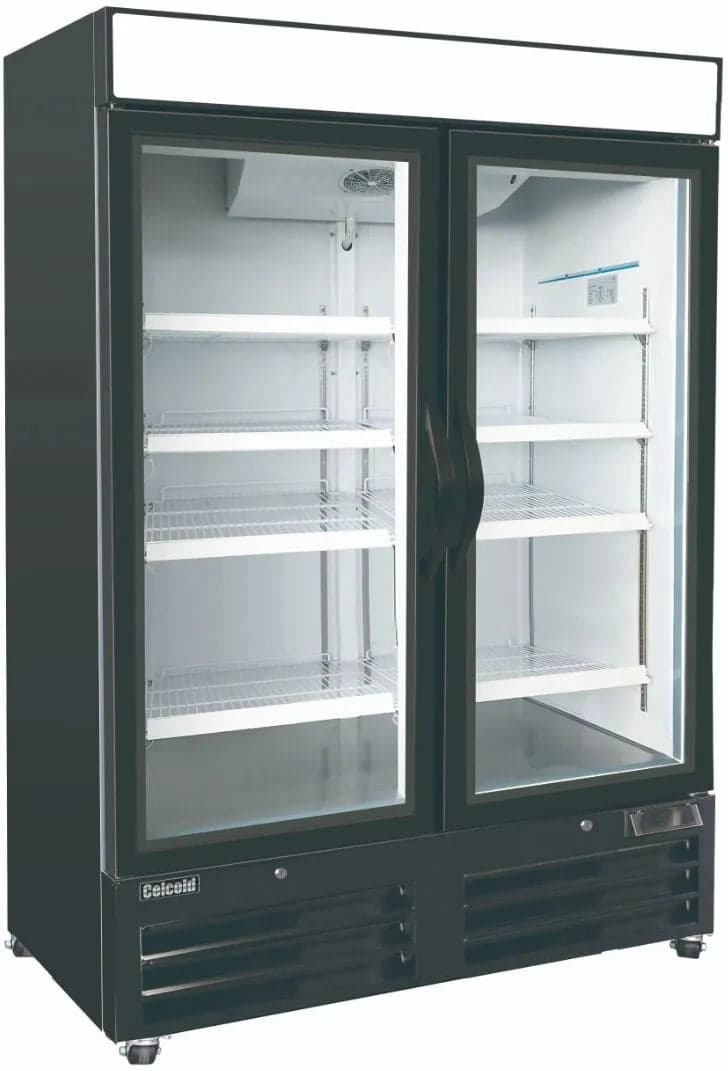 Celcold - 48" Commercial Glass Door Reach-In Refrigerator - CR48GDM