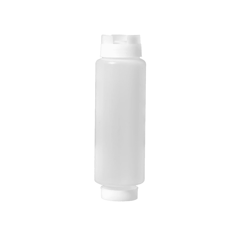 20 oz Clear Dual-way First In First Out Squeeze Bottle NSF