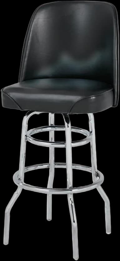 ATS SR-5J Jumbo Bucket Seat Swivel Barstool, Double-Ring Chrome Base, Seat Unattached