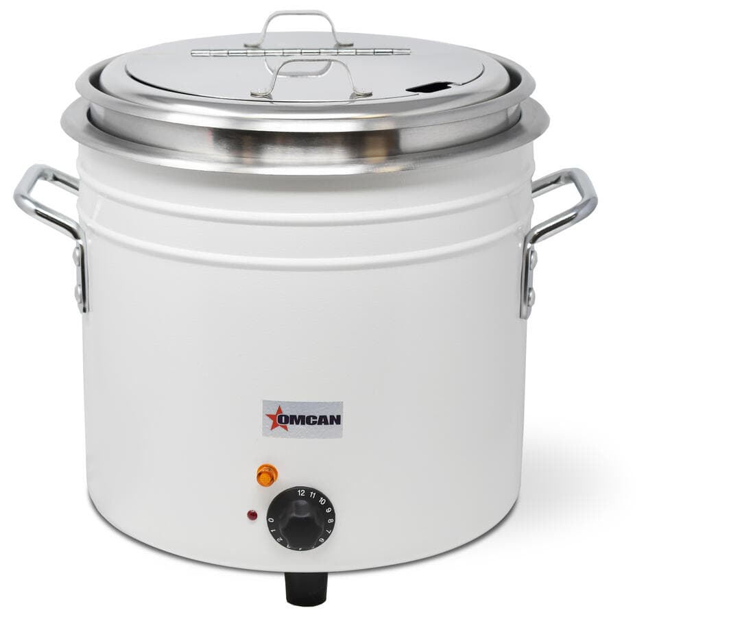 11 qt White Retro Soup Warmer/Rethermalizer