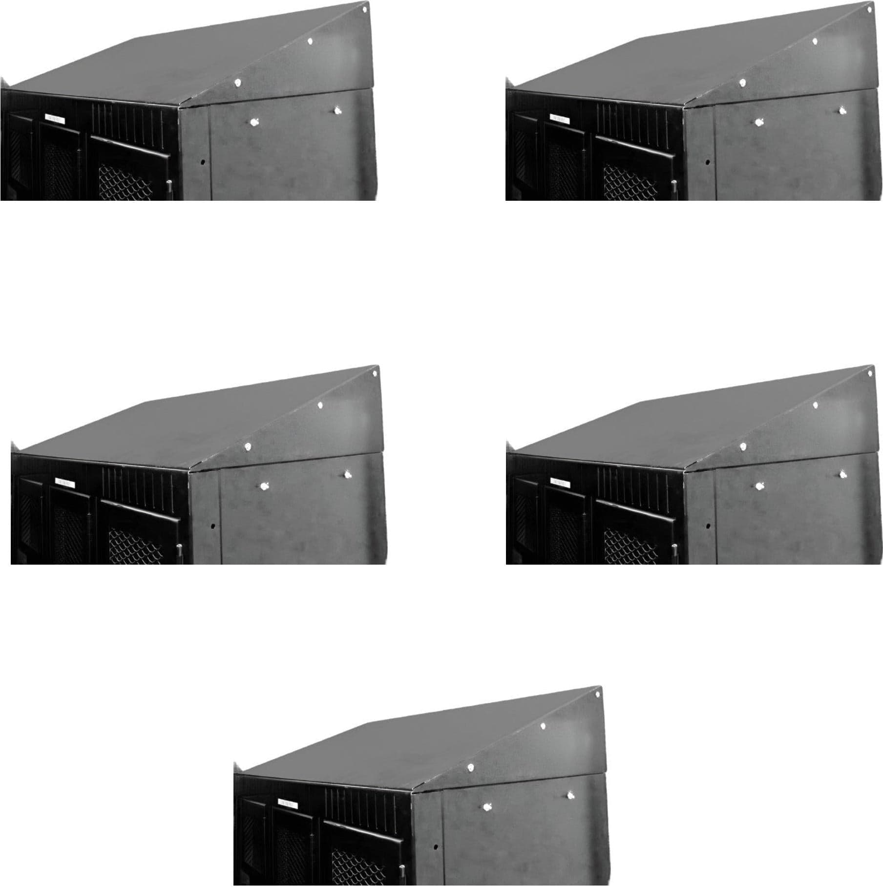 Slope Top for 1 Bank Locker – Black