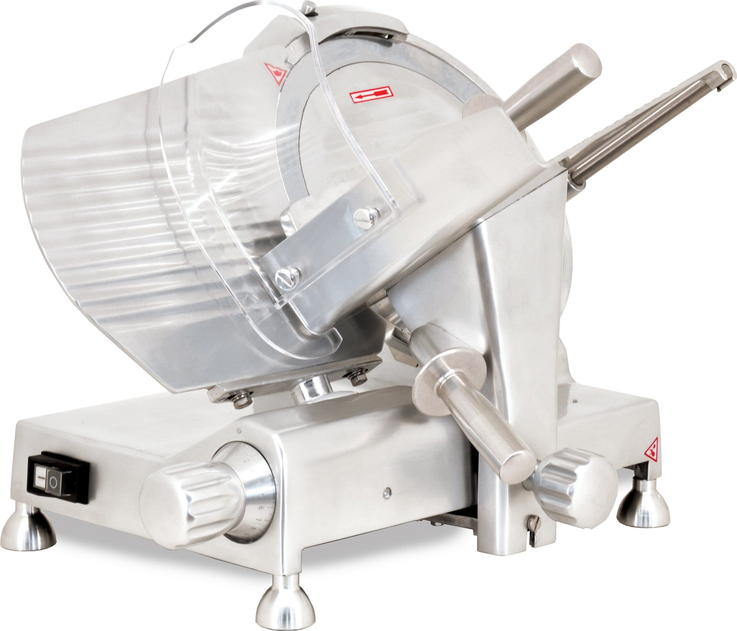Omcan 12″ Belt-Driven Meat Slicer with Blade Locker (Quebec Safety Standards) – 0.33 HP, 110 V
