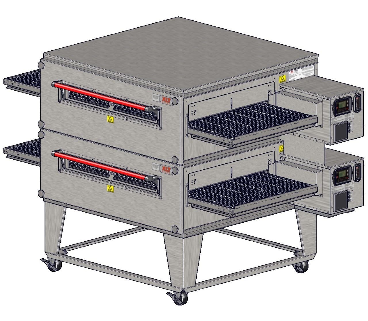 XLT 3255 Double Stack Liquid Propane Conveyor Pizza Oven (32″ belt, 55″ chamber)