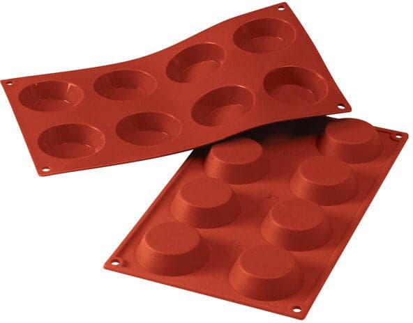 Silikomart – Silicone 8 Compartment Tartelettes Baking Mold – SF015