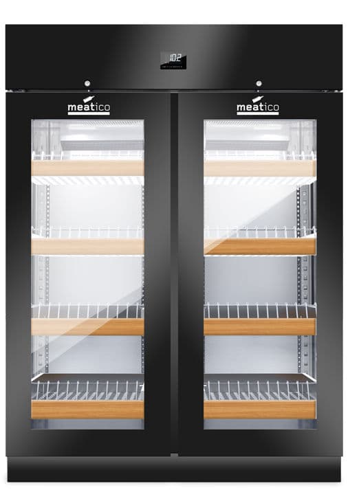 Meatico – Wine Cabinet Double Door Black – ACN51I