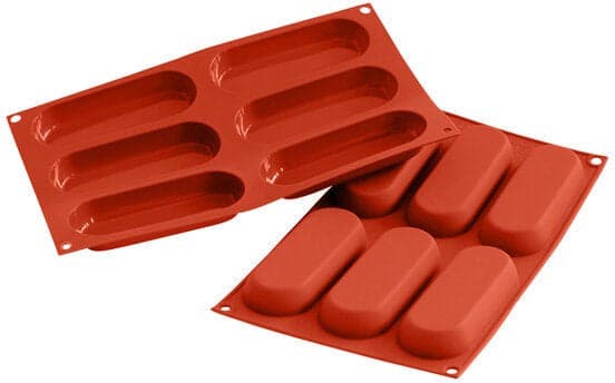 Silikomart – 5" x 1.8" x 0.6" Savoiardo #6 Compartment Ladyfinger Silicone Baking Mold – SF103