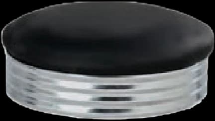 ATS Black Vinyl Swivel Seat with Retro Chrome (Swivel Barstool Part)
