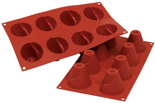 Silikomart – 2.3" x 2" Silicone 8 Big Cone Baking Mold – SF093