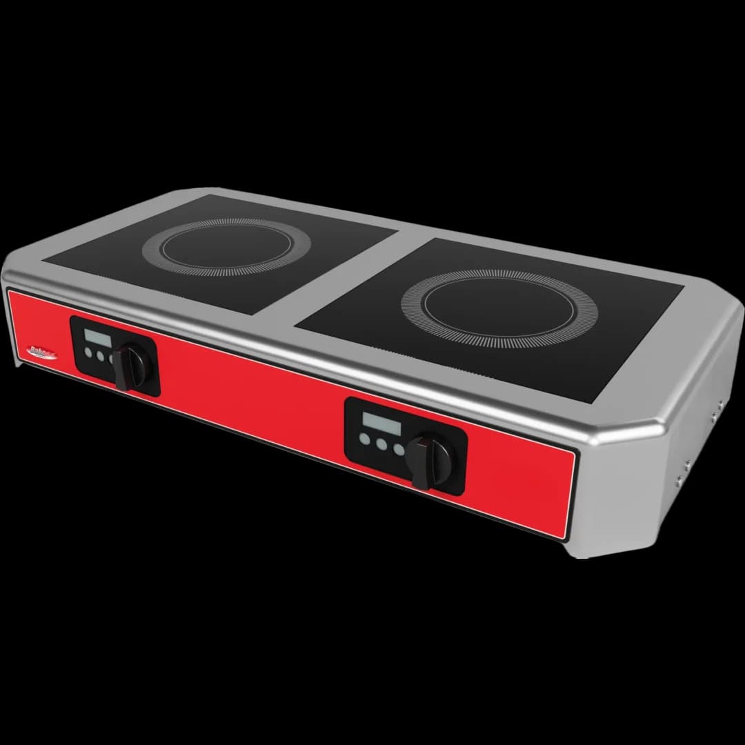 BakeMax BMSIND020 Mini Stovetop Electric 2 Burner Induction Cooker