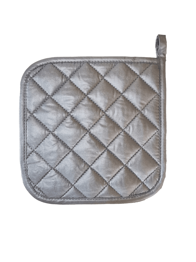 8” x 8” Silver-Coated Cotton Pot Holder – 12 pcs/pack