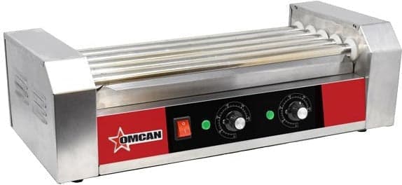 12 Hot Dog Roller Grill with 5 Rollers – 120V, 650W