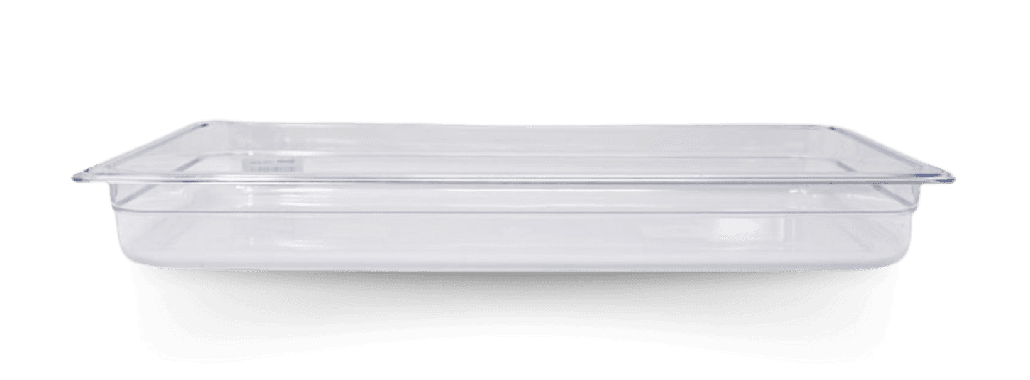 GN 1/1 Full-size Polycarbonate Clear Food Pan, 2 1/2″ Deep