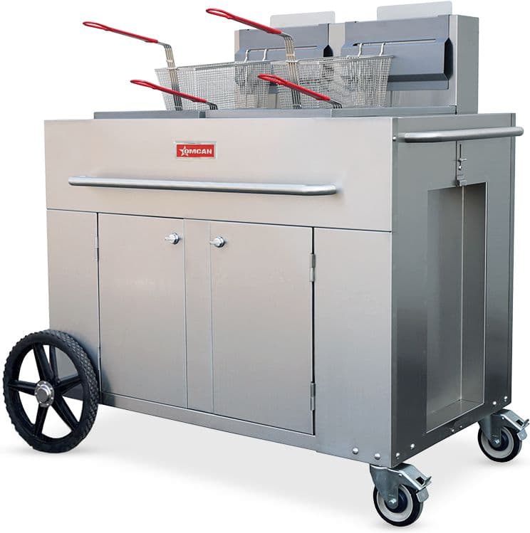 Outdoor Portable Fryer Double Tank Propane