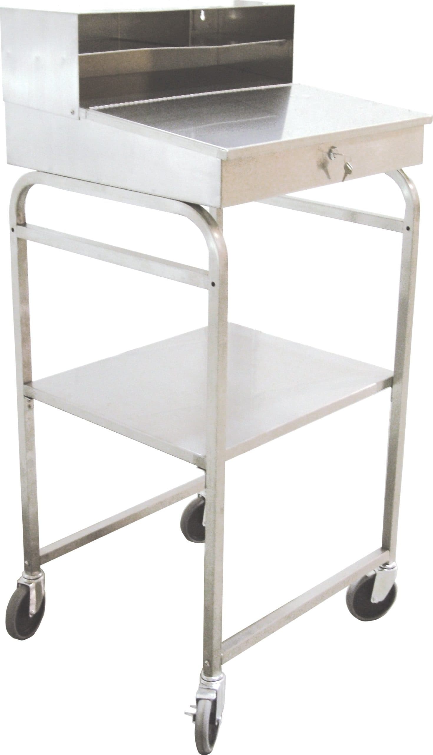 24" Stainless Steel Mobile Receiving Desk