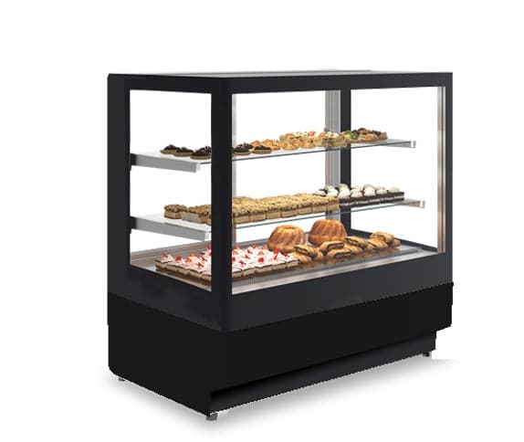 Igloo C3URP3 37″ Cube Refrigerated Pastry Case, 2 Shelves, Double Glass