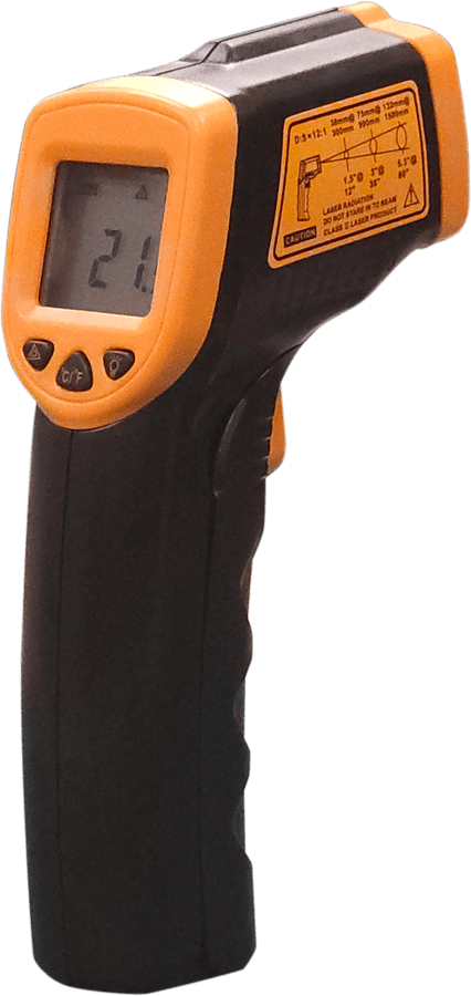 Infrared Digital Food Thermometer with 1″ Backlit LCD Screen and Laser On/Off, -26ºF ~ 608ºF / -32ºC ~ 320ºC NSF