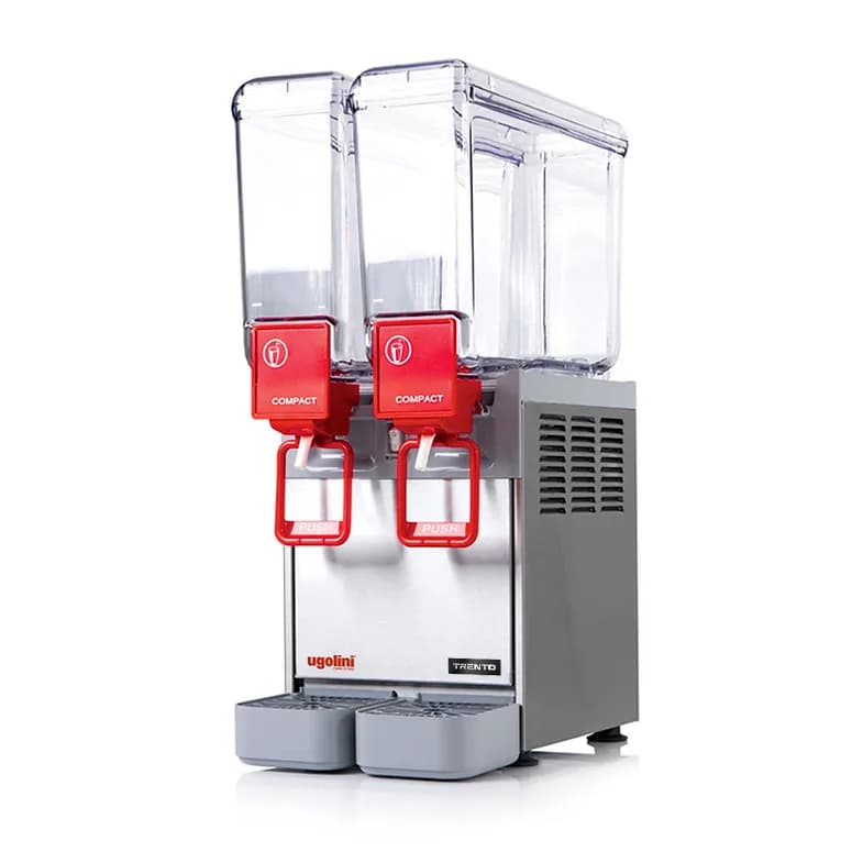 Ugolini Arctic Compact Countertop Double Bowl Juice Dispenser with 2 x 8L Capacity – 115V